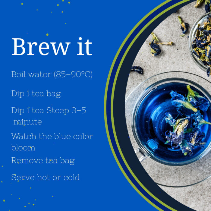 Vedastri Butterfly Pea Flower Blue Tea – Herbal Caffeine-Free Tea - Image 7